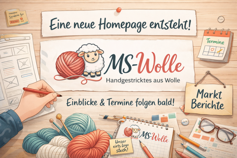 Start der neuen MS-Wolle Homepage – Ein Blick hinter die Kulissen & unser erstes Logo